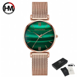 Originaalsed naiste k&auml;ekellad Mood Jaapani kvartsiliikumisega Emerald Rose Gold veekindlad k&auml;ekellad