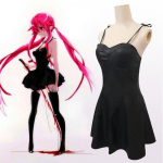 Anime Tuleviku P&auml;evik Gasai Yuno Must PU Nahast Kleit Cosplay Kost&uuml;&uuml;m Mirai Nikki Traksid Esinemiskost&uuml;&uuml;mid Pidu S must