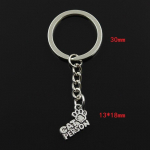 Moodne 30mm v&otilde;tmehoidja metallist v&otilde;tmehoidja v&otilde;tmehoidja ehted Antiikplaaditud kassisik s&otilde;ber Forever 13x18mm ripats h&otilde;be