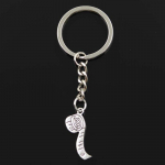 Moodne v&otilde;tmehoidja 27x11mm m&otilde;&otilde;dulint joonlaud pronks h&otilde;bedase v&auml;rvi ripatsid DIY meeste ehted auto v&otilde;tmehoidja r&otilde;nga hoidja suveniir kingitus h&otilde;be