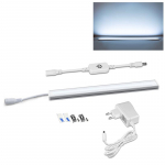 Siseruumides 30 40 50cm LED ribavalgustid 12V toru puuteandur Astmeteta h&auml;mardatav &ouml;&ouml;lamp K&ouml;&ouml;k Riidekapp Voodituba Puuteanduriga valgustus EL pistikuga 5W
