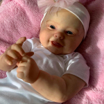 BZDOLL 60 cm 3D-v&auml;rv veresoonte veeniga, pehme silikoonist taass&uuml;ndinud beebinuku m&auml;nguasi t&uuml;drukule, paksule v&auml;ikelapse riidest kehale Bebe lapsele s&uuml;nnip&auml;evakingitus 60cm 3D-paint Skin Doll