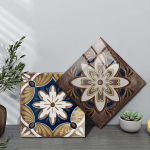 10tk Pruunid Euroopa retroplaadid Seinakleebis K&ouml;&ouml;k Garderoob Vannituba Kodusisustus Veekindel isekleepuv Kunst Seinatapeet 10cmX10cmX10pcs