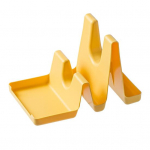 Plekikindel toidukvaliteediga utiliidi tugev kandev&otilde;imega multifunktsionaalne raskeveokite lusikapoti kaane tugiorganisaator kollane