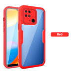 Xiaomi Redmi 10C &uuml;mbrise kate 360-kraadine kogu keha kaitsev kest Redmi redmy 10C 10 C 10c kahepoolse p&otilde;rutuskindla Coque jaoks Redmi 10C punane