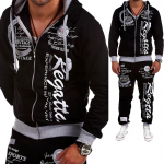 Meeste r&otilde;ivad Moodsad kapuutsiga dressid Meeste avara tr&uuml;kiga spordi&uuml;likond s&ouml;rkimiskost&uuml;&uuml;mid 3XL