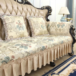 Retro &scaron;enill pitsist diivanikate Lilleline nahast diivani kate Kaitse k&auml;etoe tooli kate Libisemisvastane Europea Sofa cover-90x120cm