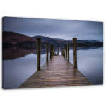 L&otilde;uenditr&uuml;kk Footbridge by the Lake 60x40 lilla