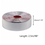30 mm X 2,5 m kroomitud autode kujundamise h&auml;&auml;lestusliistud isekleepuv teip 3cmx2.5m