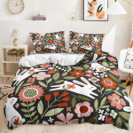 3D k&uuml;&uuml;liku voodipesukomplekt Lihav&otilde;ttep&uuml;hade tekikott ja padjap&uuml;&uuml;r 2/3 loomatr&uuml;kiga pastoraalne stiil AU/DE/US/UK kodukaunistus EU Single 135x200cm