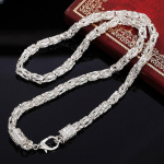 H&otilde;bedase v&auml;rviga 5 mm kraanist kett kaelakee naistele meeste moepulmade kihluspeo v&otilde;lu ehted 50cm