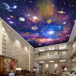 3D Star Universe Galaxy seinamaaling Ripplage seinamaaling Elutoa Tapeet Magamistoa sisekujundus 240 cm(W) x 160 cm(H)