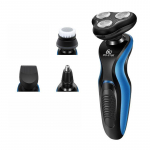 T&auml;iustatud 4-&uuml;hes multifunktsionaalne laetav elektriline pardel meestele 6D ninatrimmer n&auml;opuhastushari kolme teraga pardlid HMM 4 IN 1