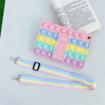 Relive Stress Pop Fidget M&auml;nguasjad Push It Bubble Silikoonist tahvelarvuti &uuml;mbris IPad Mini Air jaoks 2 3 4 10,9 7th 8th 10,2 9,7 2017 2018 Cover ipad mini 1/2/3