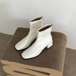 Naiste kauboisaapad Bottine Femme Vintage, terava varbaga saapad, s&auml;&auml;re keskosa saapad, kandilised kontsad, p&otilde;lved, jalasaapad, Botas 39 valge