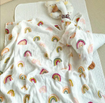 1 tk Muslin puuvillane beebitekk