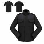 Must roheline džungli kamuflaaž s&otilde;jav&auml;evormi v&auml;lijope puuvillase s&auml;rgiga XXS