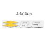 3D Car Metal GT RS Line M&auml;rgi Embleemi Kleebised Renault Logan Clio Megane 2 3 Captur Twingo Duster Kadjar Kangoo jaoks F red