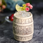 Kuum valge v&auml;lkveinivaat TIKI baarikeraamika kokteiliklaas Klassikaline Ameerika stiilis Pina Colada Maitai joogitass &otilde;llekruus Wine Barrel Mug 550ml 19oz