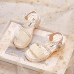 T&uuml;drukute sandaalid Suvised Laste printsessisandaalid Moodsad Pehme tallaga Rooma t&uuml;drukute sandaalid 26 must