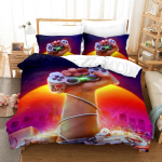 3D-m&auml;ngija voodipesukomplekt m&auml;ngumasina mustriga teki ja padjap&uuml;&uuml;riga 2 v&otilde;i 3 t&uuml;kki, mis sobivad kodukaunistamiseks m&auml;nguhuviliste tubades Baby 100x135cm