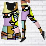 Blue Matchmaker Print joogariietus naistele Mood Treening Retuusid Fitness Sport Vabaaja joogap&uuml;ksid 7XL