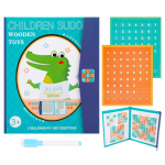 Magnetiline puidust sudoku m&auml;nguraamat eelkooliealistele lastele hariv matemaatikam&auml;nguasi, m&otilde;istatus, kingitus sudoku roheline