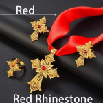 Kullav&auml;rvi Etioopia Risti Ehtekomplektid Kaelakeed K&otilde;rvar&otilde;ngad S&otilde;rmused Aafrika Eritrea Habesha Aksessuaarid