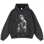 Streetwear Funny Dog Graphic Unisex kapuuts S must