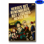 My Hero Academia plakatid Kodukaunistus Kunst Maalid Seinakaunistused Elutoa baar Dekoratiivsed pildid Anime Koomiksid Kleebised Kingitused 30x21cm