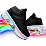 Kaherealised rattad v&auml;litrenaž&ouml;&ouml;ri rulluisutamiseks 7 v&auml;rvimuunduriga valgustusega kingad naistele poistele t&uuml;drukutele 39 must