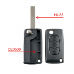 Kahe nupuvajutusega sisestusauto v&otilde;tmekest koos l&otilde;ikamata auto klappv&otilde;tmega, sobib Citroen C2 C3 C4 C5 C6 jaoks 3 Buttons