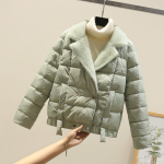 2023. aasta uus s&uuml;gisene ja talvine v&auml;ike puuvillane jakk Naiste l&uuml;hike Korea &otilde;huke puuvillane jope naaritsa sametjakk M roheline