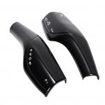 2 tk stiilsed roolihoova katted ABS s&uuml;sinikkiust lihtsasti paigaldatavad roolivarda varrukad Tesla mudeli 3 Y jaoks A