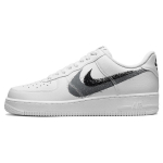 Nike Air Force 1 07 Spray Paint Swoosh Unisex tossud Valge jahedashall must FD0660-100 37.5