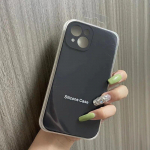 Moekaamera objektiiviga telefoni&uuml;mbris Apple Iphone 15 14 13 Pro Max Protection vedel silikoon&uuml;mbris iPhone 13 12 mini p&otilde;rutuskindlale &uuml;mbrisele iphone 11