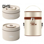 1 komplekt 420/550 ml roostevabast terasest s&ouml;&ouml;gikarp &otilde;hukindla kaanega kahekihiline toidukvaliteetne n&otilde;udepesumasin mikrolaineahi s&uuml;gavk&uuml;lmik Ohutu &otilde;pilastele &uuml;mar termiline beež