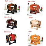 1,5 L3 L tammevaat, sisseehitatud alumiiniumfooliumiga vooder oma viski&otilde;lle veini bourbonbr&auml;ndi ja muu hoidmiseks 3L must pruun v&auml;rv