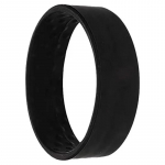 1 tk kokkupandav ponirihma klamber, lai poni juukselips, tume silikoonist juukseside peapael