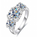 SACE GEMS GRA sertifitseeritud 2 kate moissanite s&otilde;rmus VVS1 Lab teemant pasjanssi s&otilde;rmus naistele kihluslubaduse pulmapaela ehted 8 valge