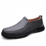 Meeste vabaajajalatsid Ehtsad Retro Outdoor Flats K&auml;sitsi valmistatud &otilde;mblusjalatsid vabaaja peoks Lehmanahast kingad 38 must