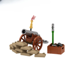 Keskaegne kahur Kaherattaline relvaauto ehitusplokk m&auml;nguasi