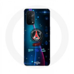 Coque pour Oppo A74 5G - Nike - PSG Paris Saint Germain - Souple - Sportif - Blanc