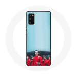 Samsung Galaxy A41 &uuml;mbris La casa de papel Berlin Rio ja Tokyo sinine taust sinine