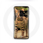 Coque pour Samsung Galaxy S9 Bengal Race de chats dessin Anim&eacute;