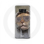 Naljaka fotokapuutsiga &uuml;mbris Samsung Galaxy S8 Cat jaoks Animals