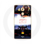 Huawei Mate 8 Formula 1 Max Verstappen F1 Driveri &uuml;mbris must punane ja kollane