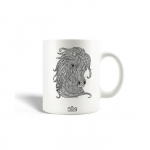 Mug en C&eacute;ramique Cheval de Mandala Affiche