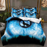 3D loomade voodipesukomplekt poistele Teismeliste toa Pehme suletekikott AU140 * 210 t&auml;issuuruses voodikate &uuml;he-/kahekohaline Wolf Prinditud tekikate AU Single 140x210cm