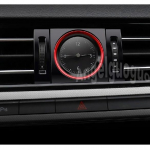 Car Decoration for volkswagen Passat B8 2016- Electronic Meter Automotive Clock Auto Watch Cover Ring Automobile Accessories punane